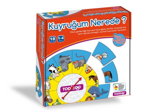 Todizoo Kuyruğum Nerede Eğitici Çocuk Oyunu