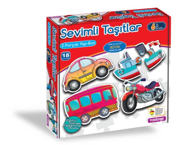 Todizoo Sevimli Taşıtlar Eğitici Çocuk Oyunu